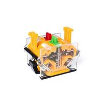 22mm Rotary Switch La38-11x2 / X3 Instantaneous/Locking 2/3 Position 10a400v Power Switch with Key Red Green Black NWPNLXEA(1NO1NC,SELF RECOVERY_2 GEAR)