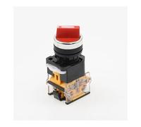 22mm Self-lock Momentary Selector Switch 1NO1NC 2/3 Positions Rotary Switches DPST 10A400V Power Switch ON/OFF Red Green Black NWPNLXEA(Red,(MOMENTARY) RESET_2 POSITIONS 1NO1NC)