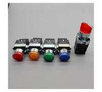 22mm self resetting xb2-bw3361 zb2-be101c round mechanical button switch with LED lamp 24V/AC220V / AC380V red,green,yellow blue NWPNLXEA(Rot,12V)