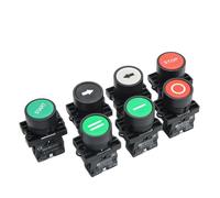 22mm Start Stop Button With The Arrow Symbol XB2 Flat Touch Switch Button Momentary Button Switch Red/Green Push Buttons NWPNLXEA(Green one)