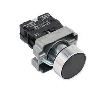 22mm XB2-BA31 XB2-BA42 Momentary Push Button Switch 10A 240V~3A Circular Small Size Flat Round Panel NC/NO(XB2 BA 21)