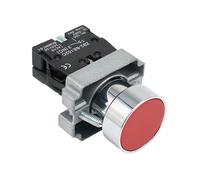 22mm XB2-BA31 XB2-BA42 Momentary Push Button Switch 10A 240V~3A Circular Small Size Flat Round Panel NC/NO(XB2 BA 42) Controls Switches