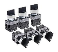 22mm XB2-BD21 BD23 BD25 BD33 BD45 BD53 1NO/2NO/1NO1NC 2/3 Position autobloquant/auto-réinitialisation sélecteur bouton interrupteur contacteur (Color : Xb2-bd45, Size : One Size)