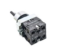 22mm XB2-BD25 BD53 1NO 2NO 1NO1NC 2/3 Position Autobloquant Réinitialisation Automatique Bouton Sélecteur Interrupteur Rotatif Interrupteur à Bouton-Poussoir(XB2-BD33)