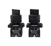 22mm XB2-ED21/XB2-ED33 2/3 Positions Latching Self-Locking Selector Push Button Switch Knob Switch 10A/600V Rotary switch NWPNLXEA(Nero)