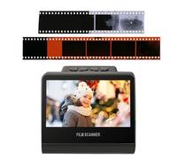 22MP All in One Film & Slide Scanner, Converties B & W / 135/110/126 KPK Négatifs et Super 8 / Monochrome Slides en Photos JPEG, Grand écran LED de 5 Pouces, Construit en Mémoire