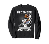 22nd Birthday Bear Legends December 2003 22 Years Old Men Sweatshirt
