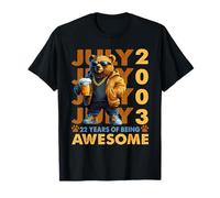 22nd Birthday Bear Legends July 2003 22 Years Old For Mens T-Shirt