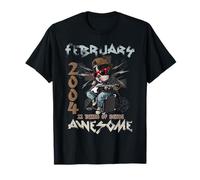 22nd Birthday Dog Lover February 2004 Vintage 22 Years Old T-Shirt