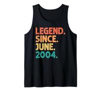 22nd Birthday Legend Since June 2004 22 Years Old Vintage Débardeur