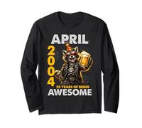 22nd Birthday Raccoon Beer April 2004 Vintage 22 Years Old Manche Longue