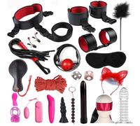 22pcs poids léger traction Bondage set b129 - fr，Rouge