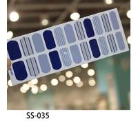 22tips Nail Art autocollant adhésif bricolage manucure brillant paillettes paillettes de vernis à ongles bandes Wraps SS035 Mourir