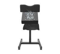 22W Fauteuil Pedicure aver Ventilateur Anti-poussière,Salon Beauté ou Salon l'ongle Chariot Hauteur Réglable 48-68CM,Support pour Outils Pédicure Beauty Foot Recking (Noir)