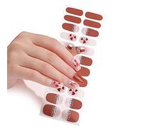 22x Autocollants Pour Ongles À Couverture Complète Conseils Manucure Décoration Auto-Adhésif Manucure Conseils Créatifs Autocollants Wraps Bandes De Vernis Bandes De Vernis Mat