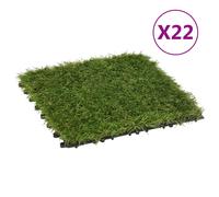 22x Carreaux de Gazon Artificiel Vert 30x30 cm Pelouse Synthétique vidaXL