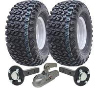 22x11.00-10 Utility ATV Trailer Kit Wheels 40mm x 40mm Axles & Cast Hitch 900kgs