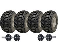 22x11.00-8 ATV Trailer Kit Open Centre P308 Wheels & ALKO Axles 620kgs Capacity