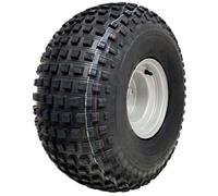 22x11.00-8 Knobby ATV Tyre 4 Stud Steel Rim 4 Ply Trailer Quad Wheel 100mm PCD