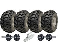22x11.00-8 Open Centre P308 ATV Trailer Kit Wheels ALKO Axles & SPP Hitch 620kgs