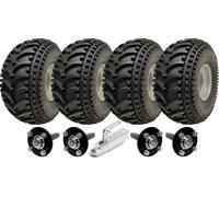 22x11.00-8 Open Centre P308 ATV Trailer Kit Wheels Axles & Hitch Capacity 620kg