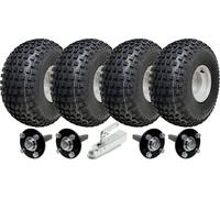 22x11.00-8 Twin Axle Knobby ATV Quad Trailer Kit Tow Hitch Road Legal Load 620kg