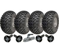 22x11.00-8 Twin Axle Utility ATV Quad Trailer Kit Wheels Axles & Hitch 1800kgs