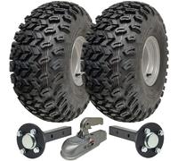 22x11.00-8 Utility ATV Quad Trailer Kit, P334 Wheels Axles & Cast Hitch 900kgs