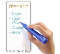 22x11 cm - Liste de Courses Magnétique Frigo - Petit Tableau Blanc Effaçable - Pense Bête Aimanté Cuisine - Pour Noter 22l x MEMO