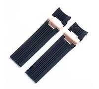 22x20 mm plongeur et marine étanche en silicone en silicone en caoutchouc de montée en bracelet Bandon ceinture pour la boucle pliante de sangle ulysse nardin