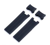 22x20 mm plongeur et marine étanche en silicone en silicone en caoutchouc de montée en bracelet Bandon ceinture pour la boucle pliante de sangle ulysse nardin