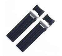 22x20 mm plongeur et marine étanche en silicone en silicone en caoutchouc de montée en bracelet Bandon ceinture pour la boucle pliante de sangle ulysse nardin