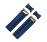 22x20 mm plongeur et marine étanche en silicone en silicone en caoutchouc de montée en bracelet Bandon ceinture pour la boucle pliante de sangle ulysse nardin