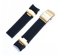 22x20 mm plongeur et marine étanche en silicone en silicone en caoutchouc de montée en bracelet Bandon ceinture pour la boucle pliante de sangle ulysse nardin