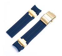 22x20 mm plongeur et marine étanche en silicone en silicone en caoutchouc de montée en bracelet Bandon ceinture pour la boucle pliante de sangle ulysse nardin