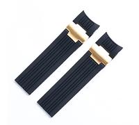 22x20 mm plongeur et marine étanche en silicone en silicone en caoutchouc de montée en bracelet Bandon ceinture pour la boucle pliante de sangle ulysse nardin