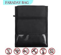 22x29 cm - Sac Faraday RFID pour téléphone portable, blocage du signal, anti-espionnage, suivi du vol, préven