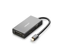 (#23) 3 in 1 1080P 4Kx2K Thunderbolt Mini DisplayPort DP to HDMI / VGA / DVI Adapter Converter Cable, Cable Length: 25cm