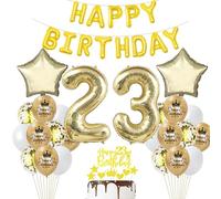 23 ans Anniversaire Femme Déco Ballon 23 ans Anniversaire Décoration Or 23 ans Fête Décoration Champagne Or 23 Anniversaire ballon Homme Femme Décoration Anniversaire 23 ans Ballon 23 ans Or