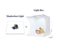 23 cm Photo Mini Boîte à Lumière avec 6 Couleurs de Fond Dimmable LED Anneau Lumière Photographie Studio Lightbox Tente De Bureau SoftBox(Box n Shawless Panel)