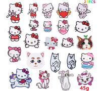 23 Cute Cat Embroidery Patches, Embroidered Applique Stickers Sewing Patches And Badges Fabric Repair Patches For Children's Clothing Jeans, Jackets, Shoes, Backpacks, T-Shirts