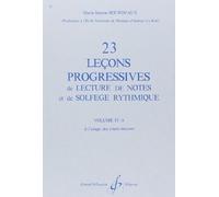 BOURDEAUX MARIE-JEANNE - 23 LECONS PROGRESSIVES VOL.4A