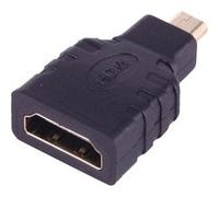 (#23) Micro HDMI Male to HDMI Female Adapter (Gold Plated)(Black)
