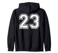 23, numéro Vingt-Trois, Sports d'équipe, Correspondance Graphique, Varsity Sweat à Capuche