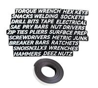 23 Pcs Magnetic Toolbox Drawer Tags Bold Easy-to-Read 3D Magnetic Tool Box Organizer Labels ToolboxWidget Stickers D