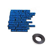 23 Pcs Magnetic Toolbox Drawer Tags Bold Easy-to-Read 3D Magnetic Tool Box Organizer Labels ToolboxWidget Stickers C