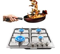23 Pouces Cuisinière à Gaz 4 Brûleur Cuisine Cuisinière Intégrée Acier Inoxydable Gaz Plaque D'arrêt Automatique Brûleur Pour Gaz Naturel/Propane (4 Flammes)
