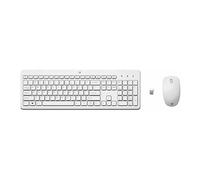 230 - Ensemble clavier et souris - sans fil - 2.4 GHz - Français - blanc - pour HP 24; Laptop 14, 14s, 15, 15s, 17; Pavilion 24, 27; Pavilion Laptop