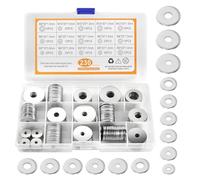 230 Pièces Rondelles Plates Assortiment de Rondelles en Acier Inoxydable Rondelles Metal Rondelle Étanchéité Ronde Rondelle Autobloquante Rondelle de Blocage 15 Tailles M3/M4/M5/M6/M8/M10/M12