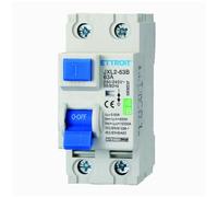 230 V AC 63 A C63, interrupteur différentiel pur RCCB, sauvetage, 2P 2 pôles, occupe 2 modules, montage sur barre DIN, 30 mA, 6 KA 6000 A, 240 V AC 220 VAC, courbe B